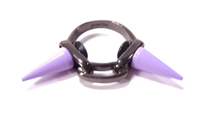 Anillo de mujer JOOMI LIM esmalte lavanda doble espiga talla 6 nuevo sin etiquetas 158 hematita Foto 1 de 4