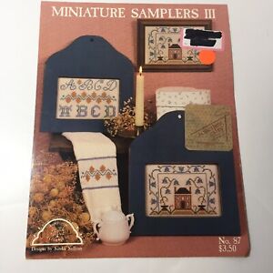 Miniature Samplers 3 Cross Stitch Pattern Book  Homespun Elegance