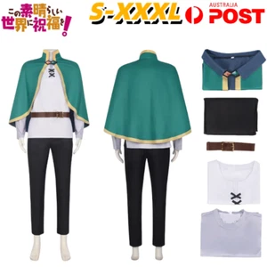 Konosuba Cosplay Costume Satou Kazuma Halloween Party Full Set Outfit Adult Suit - Picture 1 of 12