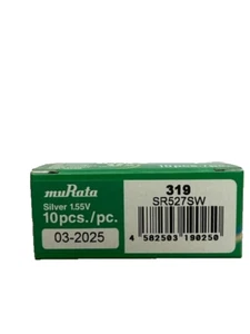 Murata (Sony) 319/SR527SW Watch Batteries 1.55V Button Cells Silver Oxide - Imagen 1 de 1