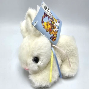 Mini animal de peluche de conejito de Pascua blanco 1989 Kids America - Imagen 1 de 8