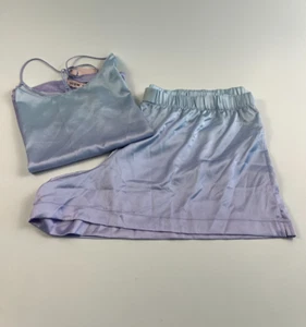 Victoria’s Secret Satin Racerback Tanktop & kurze Nachtwäsche Batik Set XXL neu mit Etikett - Bild 1 von 15