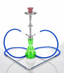 2 Sortie Tuyau ou Tube 54 cm Hookah Shisha Narguile vase Fumeurs vente H-5310 - Imagen 1 de 7
