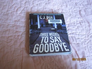 Book on CD, C.J. Box , THREE WEEKS TO SAY GOODBYE, 8 CD's former library - Picture 1 of 8