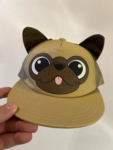 Kids Pug Dog Beige Hat #PugLife - Picture 1 of 8