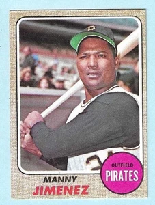 1968 Topps #538 Manny Jimenez Pittsburgh Pirates quasi nuovo SETBREAK COMPLETO - Foto 1 di 2