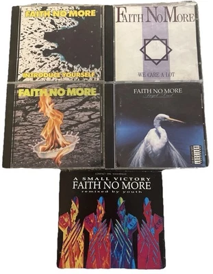 Faith No More 5 CD Album Lot: Introduce.. We Care A Lot Real Thing Angel Dust VG Foto 1 de 4