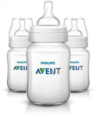 Avent Anti-colic  Baby Bottles Clear, 9oz 3 Piece - Image 1 of 4