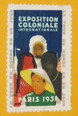 CINDERELLA TIMBRE 1931 EXPOSITION COLONIALE INTERNATIONALE PARIS - Photo 1/2