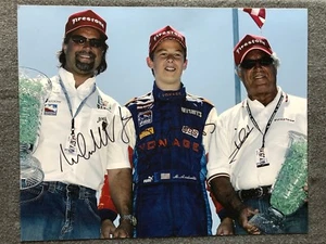 Marco Michael & Mario Andretti Signed IRL Indy Racing 16x20 Timeless Legends COA - Picture 1 of 1