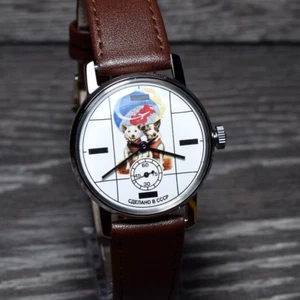 Reloj de pulsera vintage mecánico soviético URSS para perros Pobeda Belka y Strelka - Imagen 1 de 13