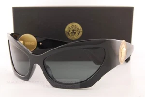 Brand New VERSACE Sunglasses VE 4450 GB1/87 Black/Dark Grey For Women - Picture 1 of 6