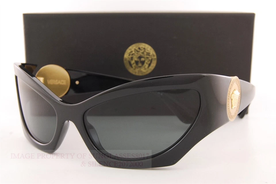 Versace Women's 60mm Black Sunglasses VE4450-GB1-87-60