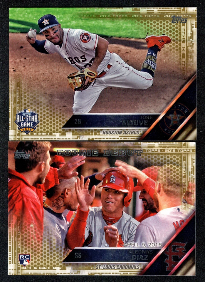 2016 Topps Update Series Gold Parallels #/2016 #US1-300 Finish Your Set,U Pick - Image 1 of 1