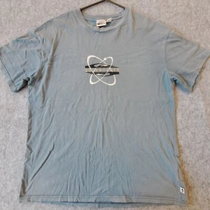 Quiksilver Shirt Mens Large Blue Crew Neck Tee Beach Surf Surfwear Summer Casual - Picture 1 of 11