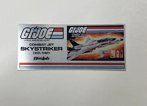 G.I. GI Joe Skystriker Fighter Jet Hasbro Haslab 3x7 Display Plaque - Picture 1 of 1
