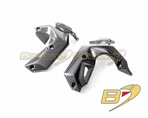 Kawasaki Z650 2017 - 2019 Carbon Fiber Front Side Radiator Cover Fairing Twill - Picture 1 of 4