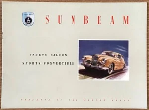 SUNBEAM Mk III SPORTS SALOON & CONVERTIBLE Car Sales Brochure 1955 #304/94/7-5/H - Picture 1 of 6