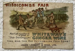 Sammlerstück Vintage ""Widdicombe fair"" Whiteways Ingwer Wein Werbeheft  - Bild 1 von 19