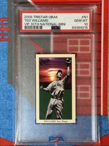 2009 Tristar Obak VIP 30th National - Mini POP 2 Ted Williams 16/100 PSA 10 - Picture 1 of 2