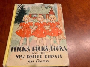 FLICKA RICKA DICKA and the New Dotted Dresses MAJ LINDMAN, Rare 1939 Edition - Picture 1 of 6