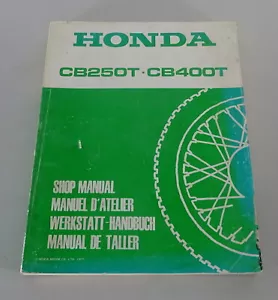 Manual De Taller Honda CB 250 T / CB 400 T Año 1977 - Imagen 1 de 3