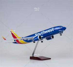 1/85 Aircrafts 47cm N7847A Boeing 737 Airplane Collection Model No light Toy - Picture 1 of 8