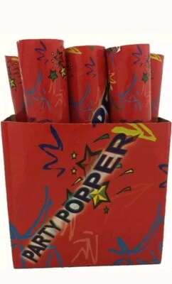 12 PIEZAS 11.5" Multicolor Confeti Cañón Tirador Fiesta Popper Streamers  Foto 1 de 2