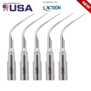 Dental Ultrasonic Scaler Scaling Tips #3 Fit Acteon Satelec DTE NSK, 5pcs - Picture 1 of 9