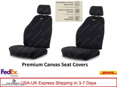 Suzuki Samurai 1986-1995 tapicería delantera solo fundas de asiento (negro) Foto 1 de 4