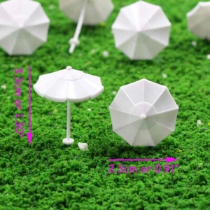 TYS05150 24pcs N Scale 1:160 DIY Parasol Model Train Railway Sun Beach Umbrella - Picture 1 of 3