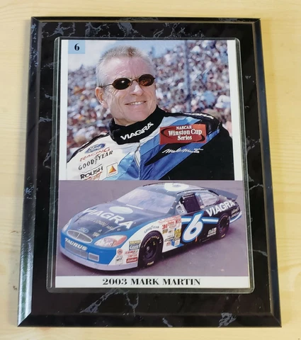Mark Martin, #6 Valvoline, Nascar Race Car  5" x 7" Wall Plaque New Cover
