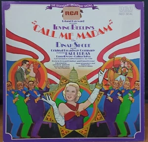Dinah Shore – Call Me Madam - 1976 US Red Seal LP record excellent, cover VG+ - Picture 1 of 3