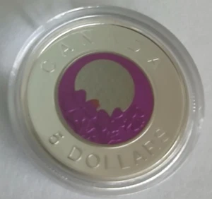 2012 CANADA Silver & Niobium $5 - April Full Moon Proof Mintage: 7500 Last Issue - Picture 1 of 15