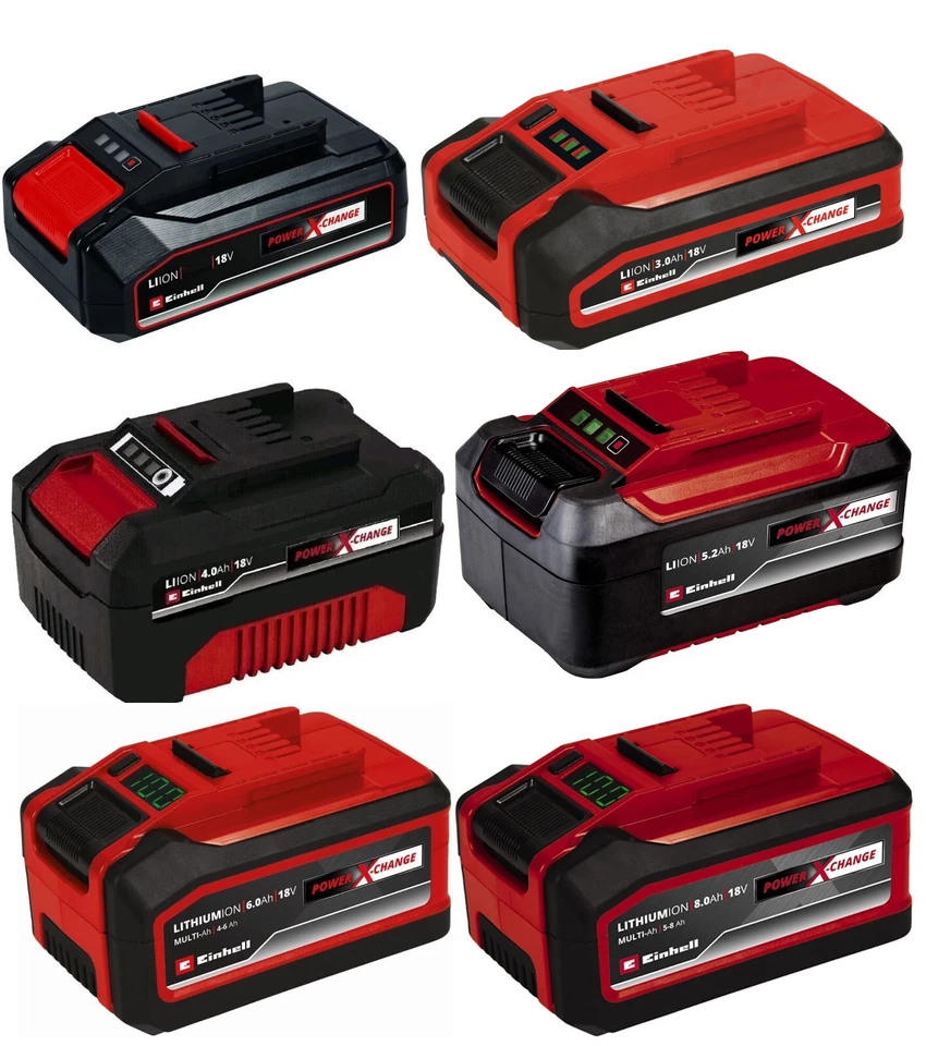 Original Einhell 18V Power X-Change Akku 1,5Ah 2,6Ah, 3,0Ah, 4,0Ah, 5,2Ah 6-8Ah - Bild 1 von 1