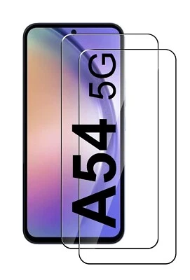 2x Samsung Galaxy A54 5G Panzerfolie Schutzglas Echt 9H Displayschutz Glas - Bild 1 von 4
