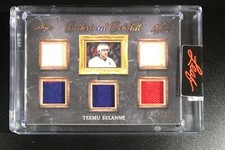 2021-22 Leaf Art Of Hockey Enshrined Exhibit Relic Teemu Selanne Winnipeg 4/45