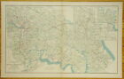 AUTHENTIC CIVIL WAR MAP ~ RICHMOND VA. AND PART OF PENINSULA-1864