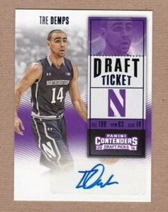 2016 Contenders Draft Picks College Ticket Blue Foil Tre Demps #180 Rookie Auto - Picture 1 of 2