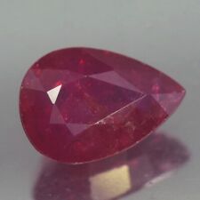 1.76CT SENSATIONAL AA UNHEATED UNTREATED PEAR RED RUBY NATURAL