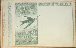 Stenographe Duploye 1908 French Novelty Postcard - Picture 1 of 2