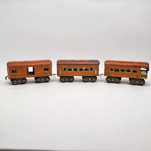 Vorkrieg American Flyer 3er Set orange Personenwagen 3150, 3151, 3152 - Bild 1 von 18
