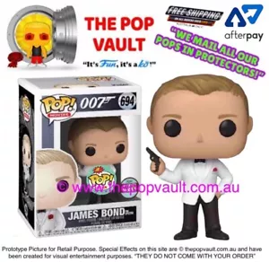 FUNKO POP VINYL MOVIES JAMES BOND 007 694 JAMES BOND FROM SPECTRE BNIB - Picture 1 of 7