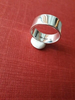 Anello Argento 925 a fascia 7 mm, liscio , lucido, spesso, misura 17 cm - Immagine 1 di 4