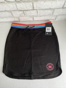 Converse Yarn Dye Rounded Hem Girls Skirt Size M/L  -Black- - Picture 1 of 3