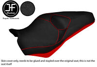 BLACK & BRIGHT RED CUSTOM FITS SYM SYMPLY 50 DUAL LEATHER SEAT COVER ONLY