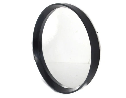 Vintage Round Black Plastic Framed Bathroom Mirror Seventies  Schöninger German Cover