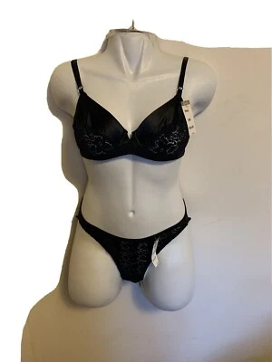 NWT Women’s Berlei Underwear Set Black Color With Lace Size 34B/Medium - Image 1 of 4