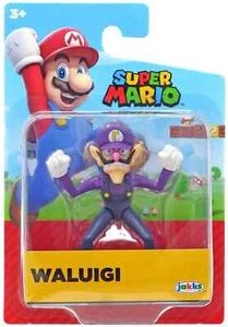 Minifigure Jakks Pacific World of Nintendo Super Mario WALUIGI 2,5" NUOVA 2024 - Foto 1 di 2