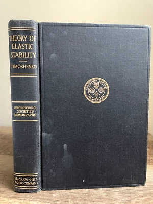 Theory of Elastic Stability by Timoshenko (1936, 1st Ed, Mechanics, Engineering) - Image 1 of 4